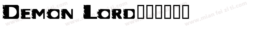Demon Lord字体转换